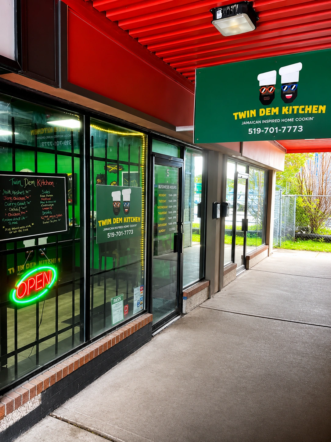 Twin Dem Kitchen Caribbean and Jamaican restaurant on Jalna Blvd in South London, Ontario